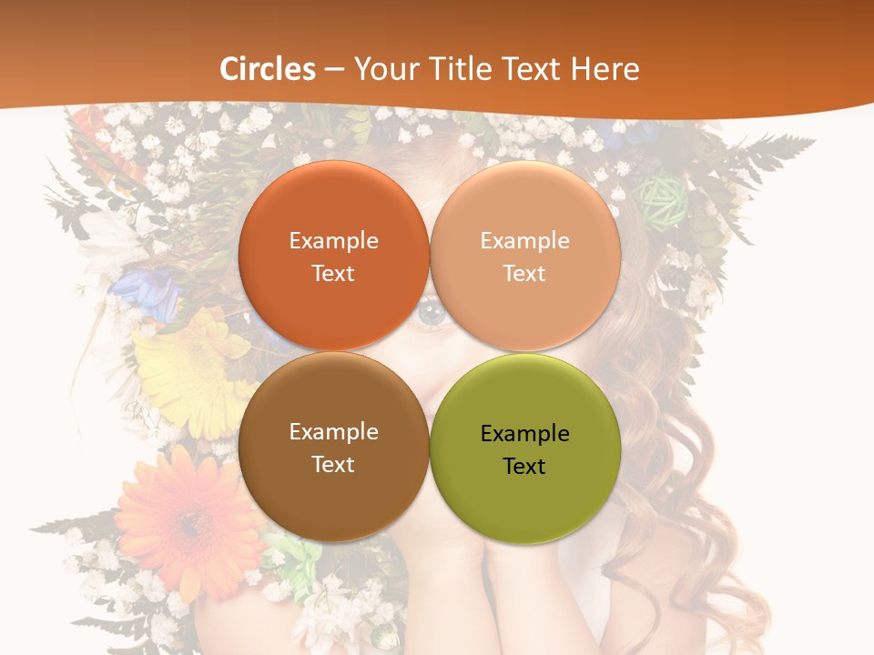 Isolated Beautiful Gerbera PowerPoint Template