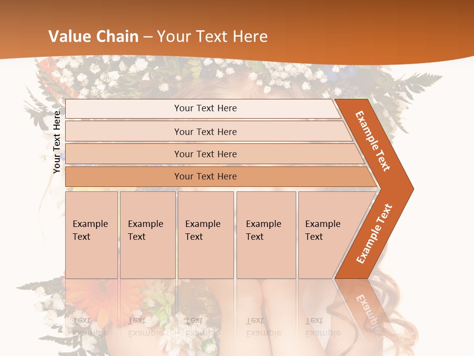 Isolated Beautiful Gerbera PowerPoint Template