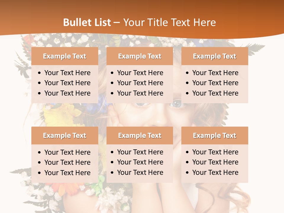 Isolated Beautiful Gerbera PowerPoint Template