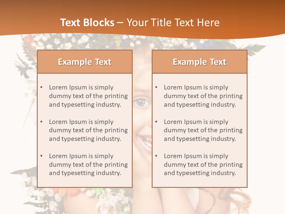 Isolated Beautiful Gerbera PowerPoint Template