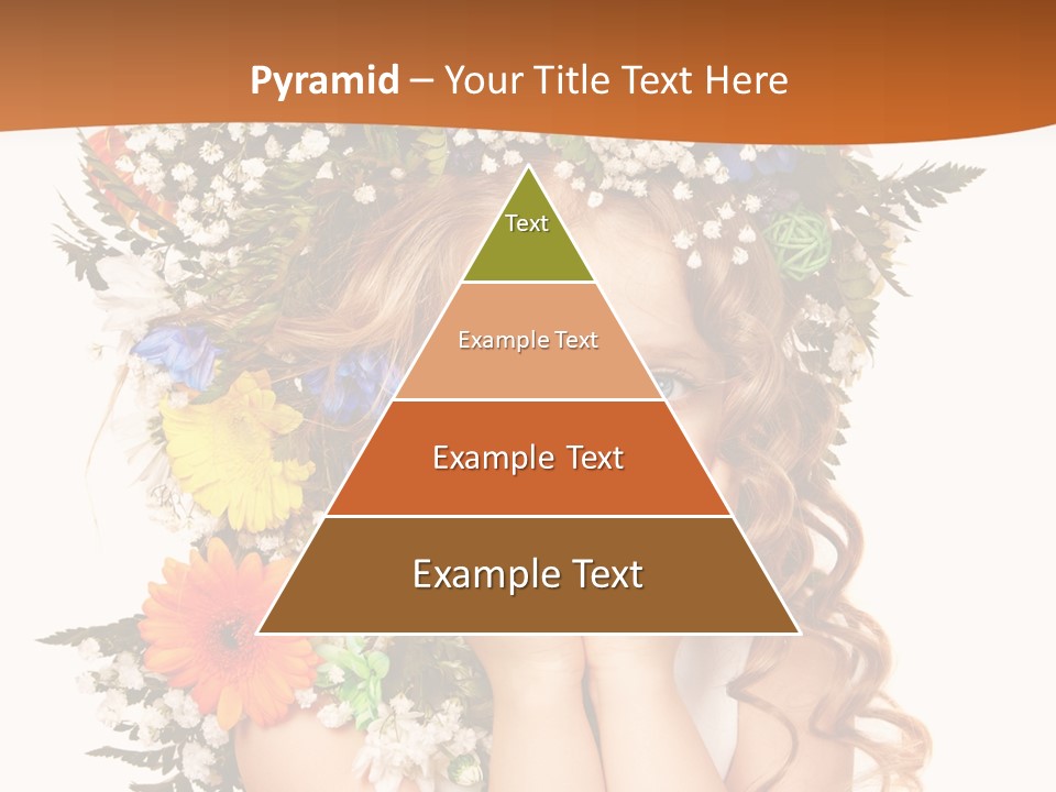 Isolated Beautiful Gerbera PowerPoint Template