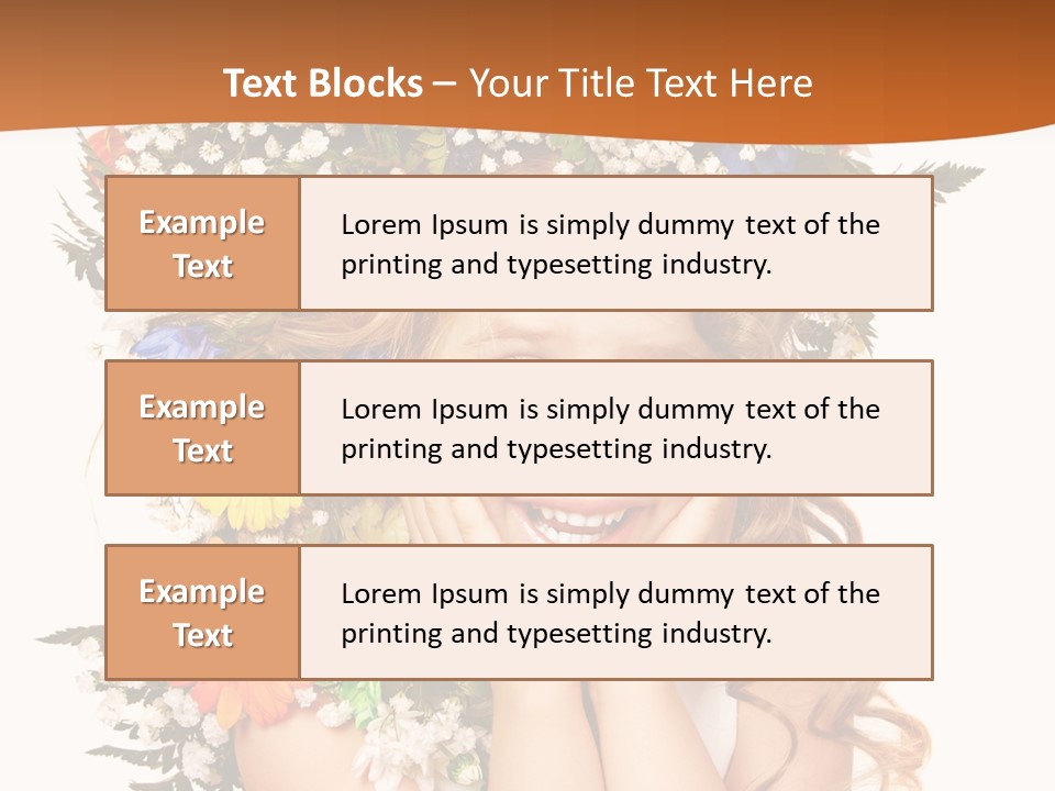 Isolated Beautiful Gerbera PowerPoint Template