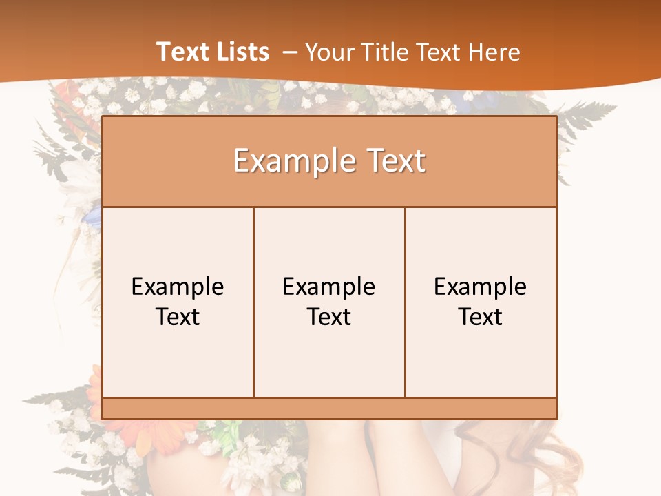 Isolated Beautiful Gerbera PowerPoint Template
