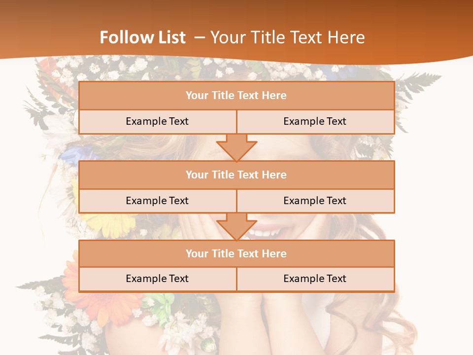 Isolated Beautiful Gerbera PowerPoint Template