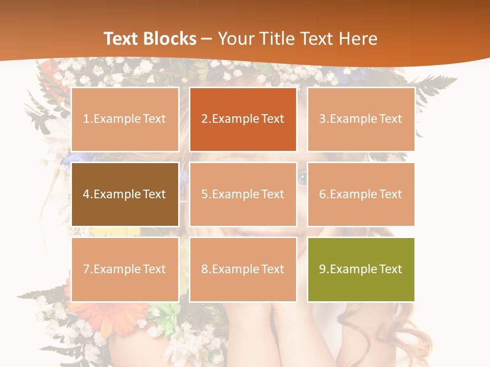 Isolated Beautiful Gerbera PowerPoint Template
