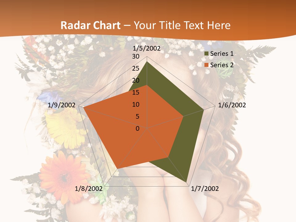Isolated Beautiful Gerbera PowerPoint Template