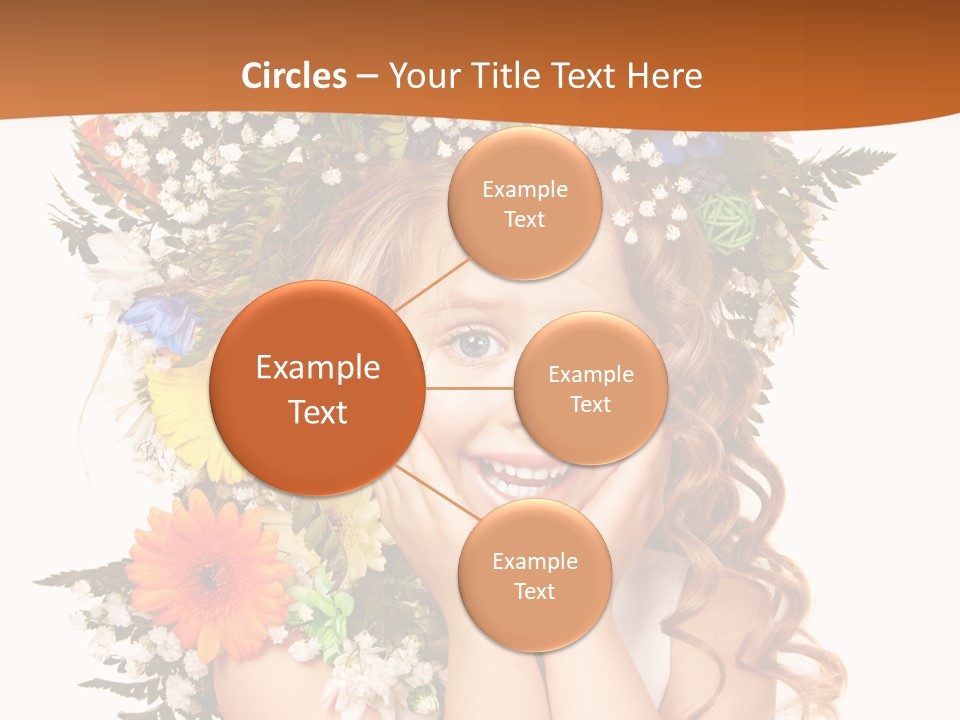 Isolated Beautiful Gerbera PowerPoint Template