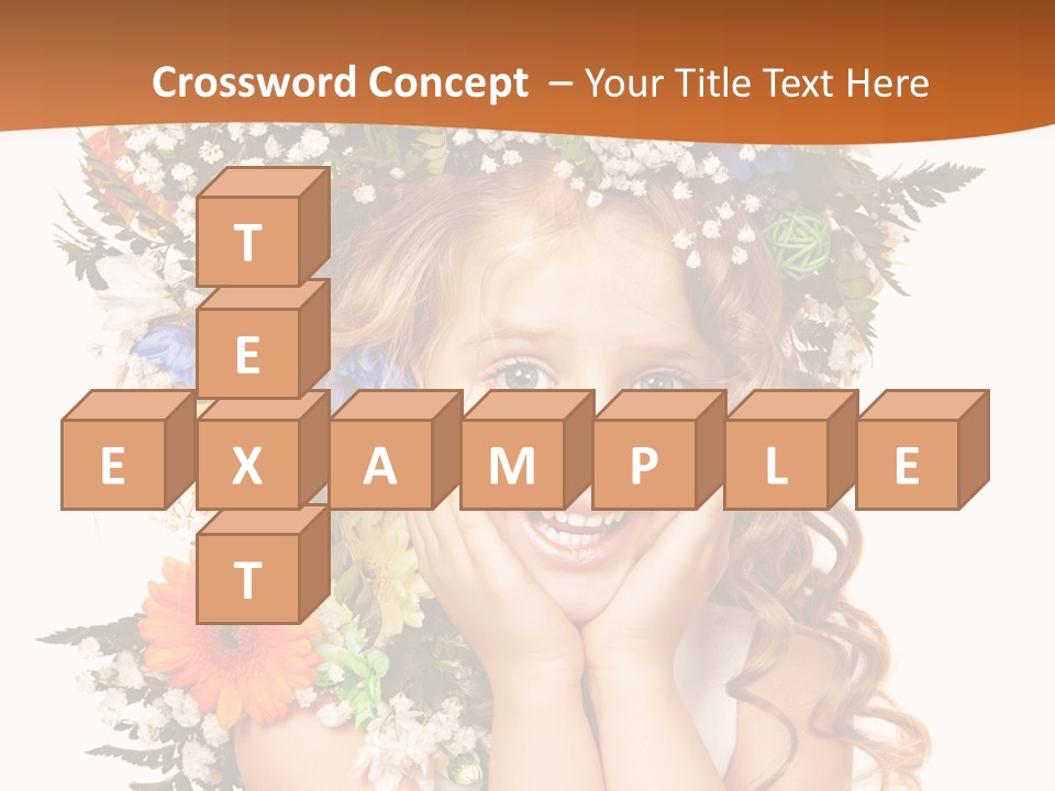 Isolated Beautiful Gerbera PowerPoint Template