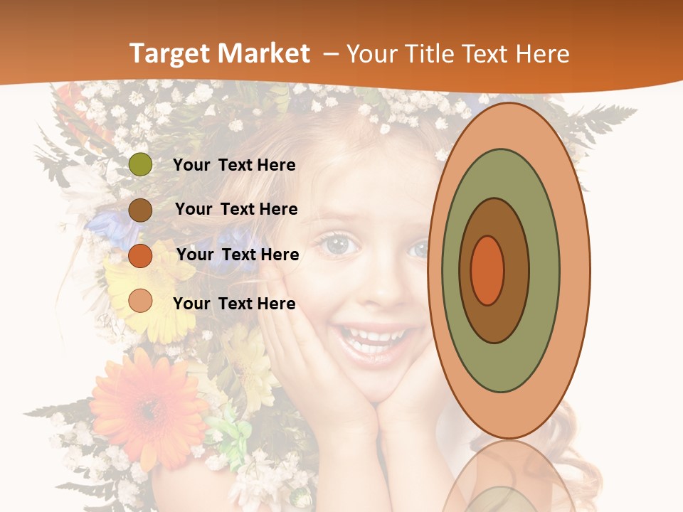 Isolated Beautiful Gerbera PowerPoint Template