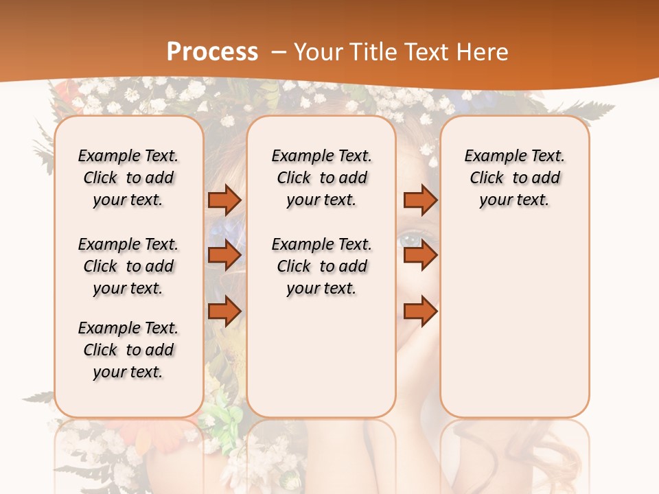 Isolated Beautiful Gerbera PowerPoint Template