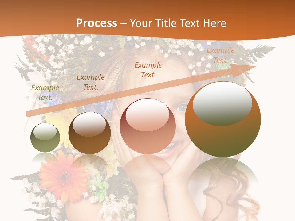 Isolated Beautiful Gerbera PowerPoint Template