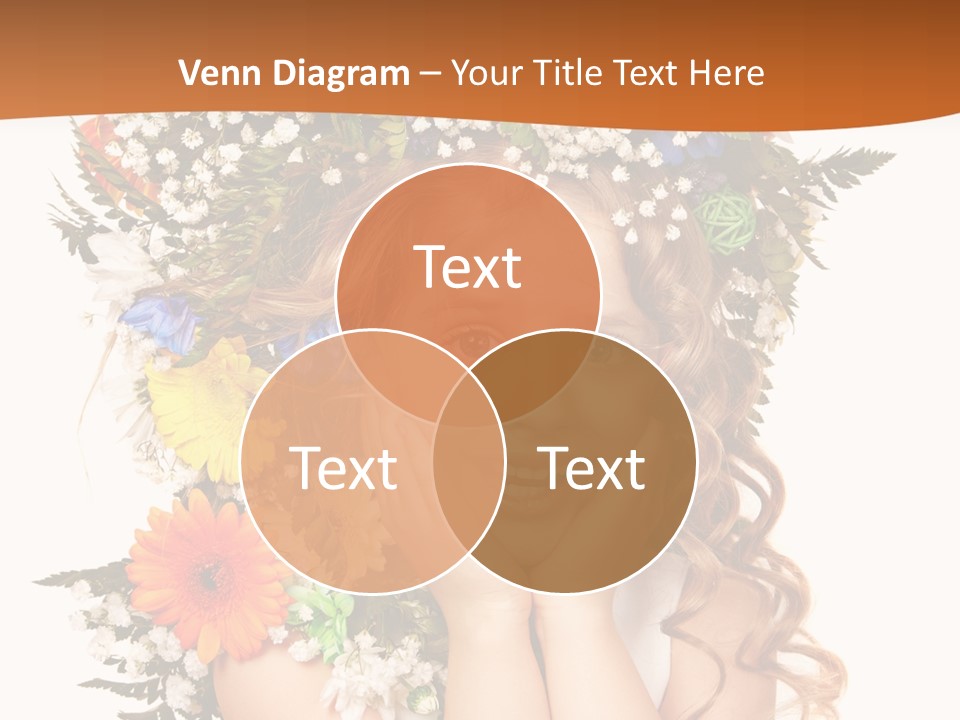 Isolated Beautiful Gerbera PowerPoint Template