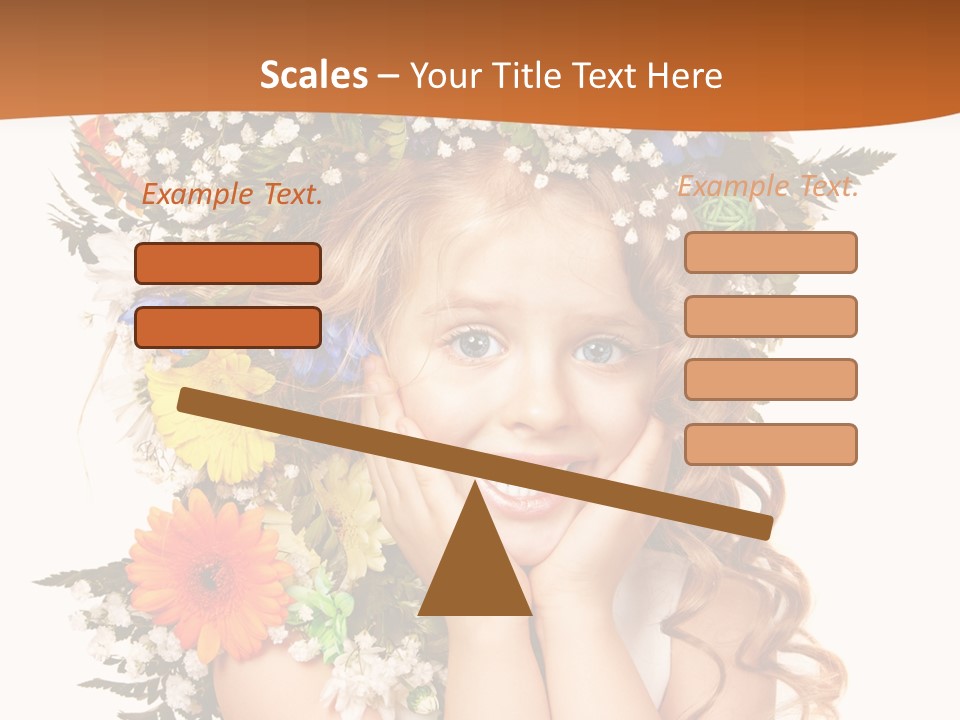 Isolated Beautiful Gerbera PowerPoint Template