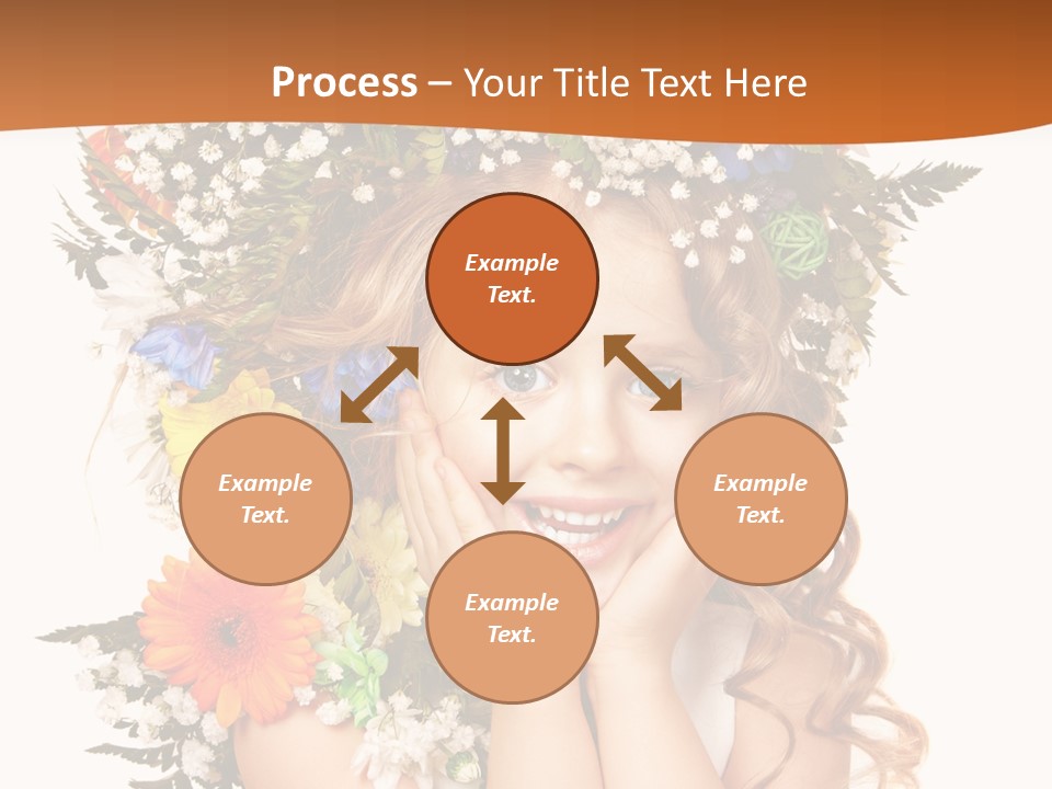 Isolated Beautiful Gerbera PowerPoint Template
