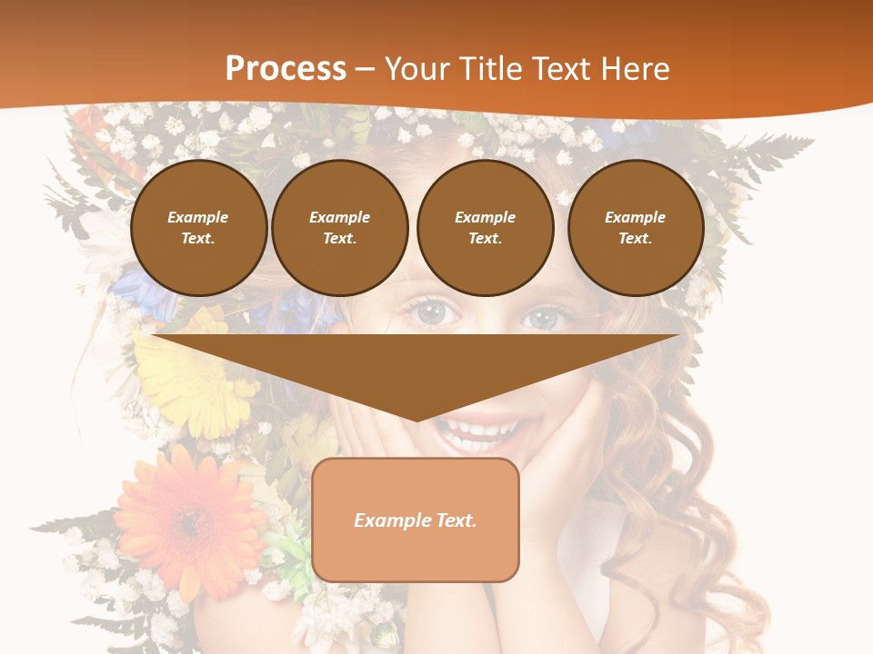 Isolated Beautiful Gerbera PowerPoint Template