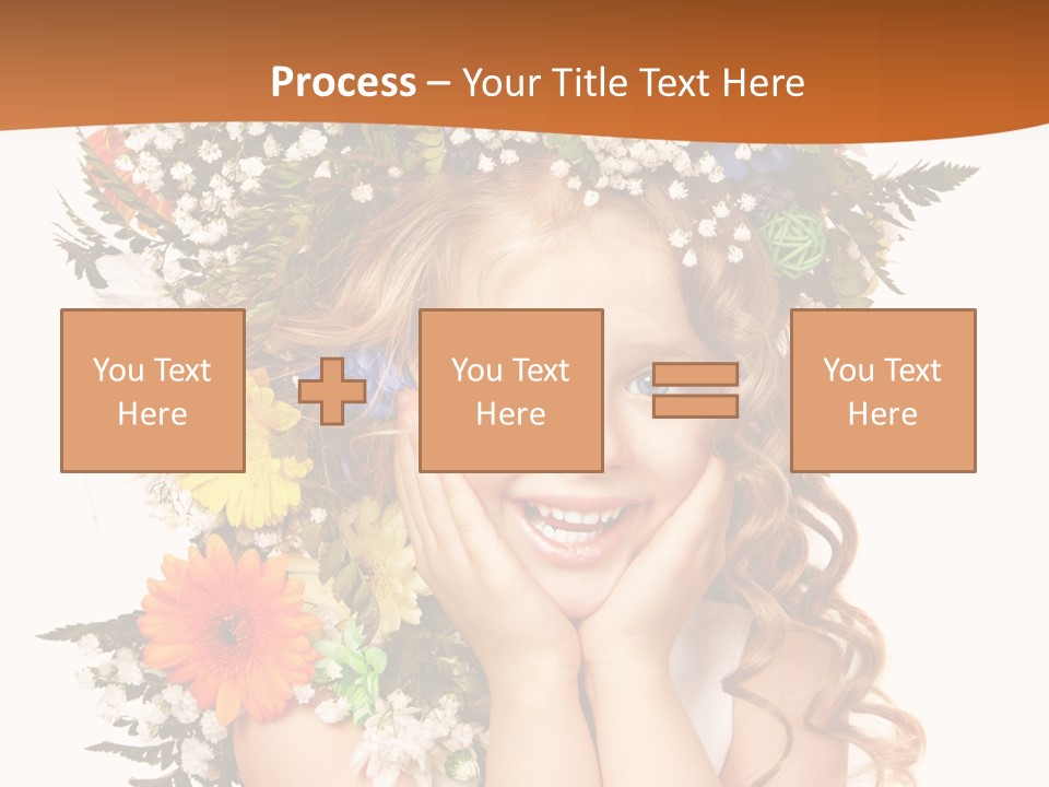 Isolated Beautiful Gerbera PowerPoint Template