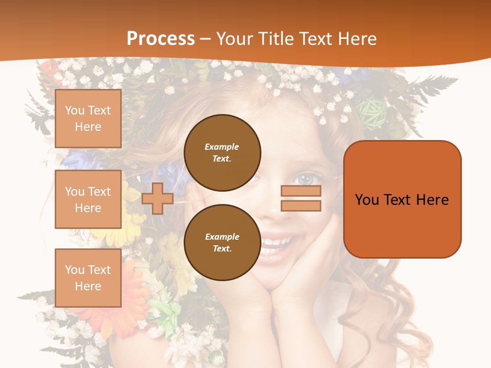 Isolated Beautiful Gerbera PowerPoint Template