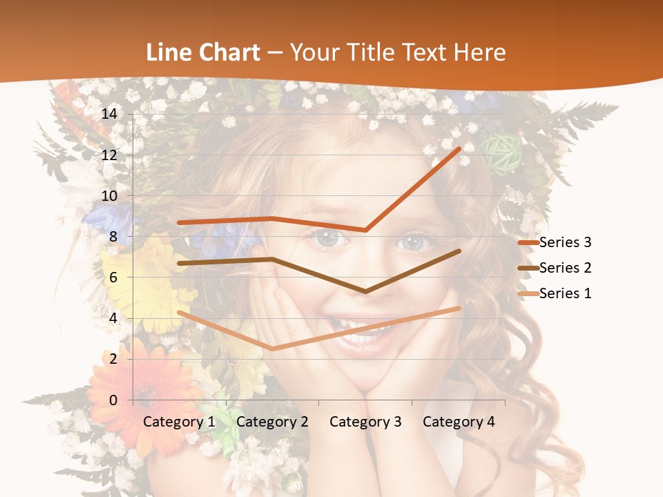 Isolated Beautiful Gerbera PowerPoint Template