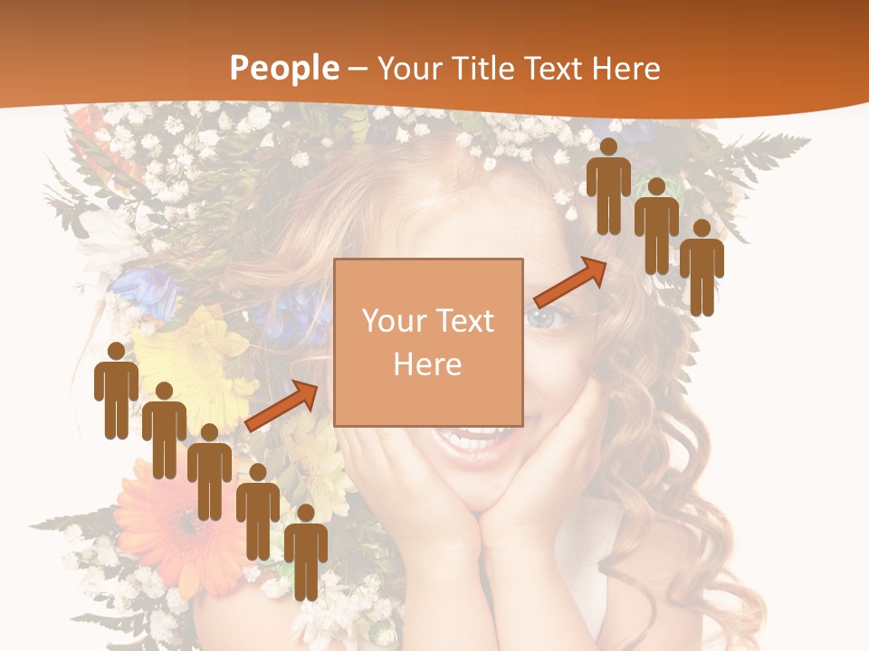 Isolated Beautiful Gerbera PowerPoint Template