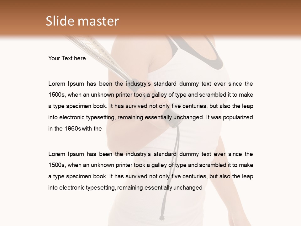 White Fit Stunning PowerPoint Template