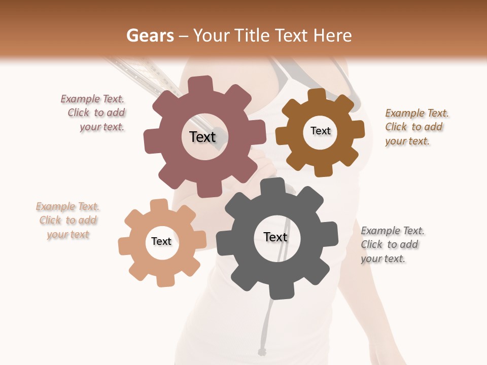 White Fit Stunning PowerPoint Template