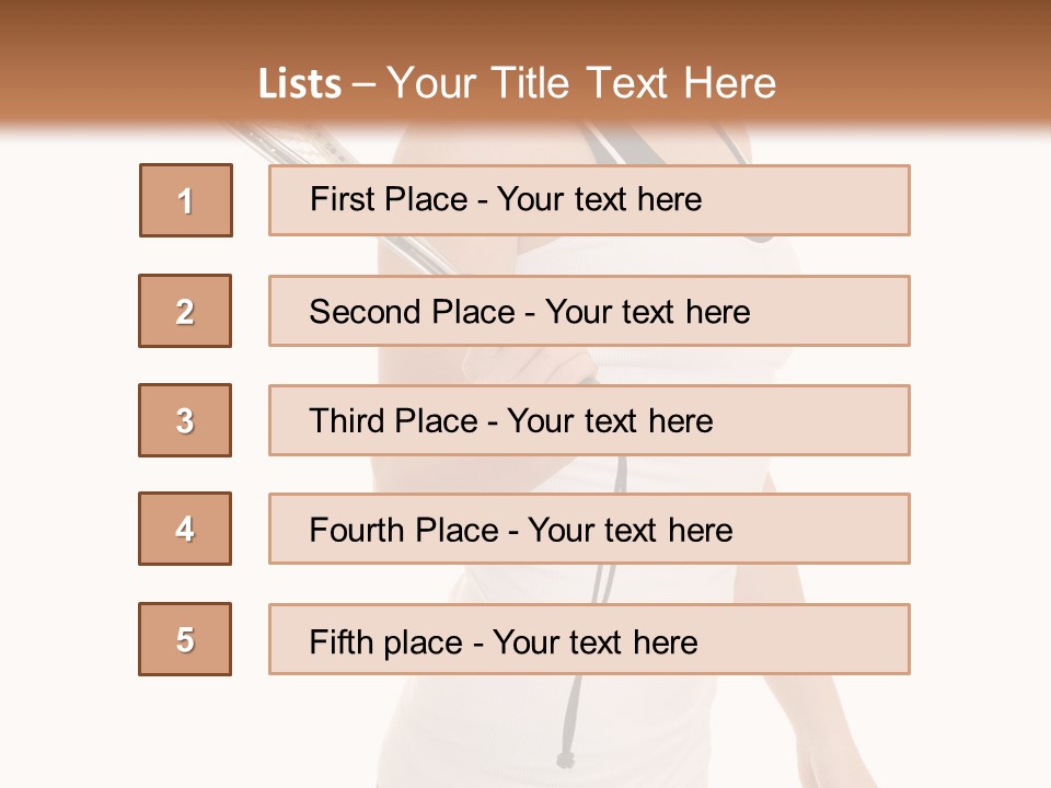 White Fit Stunning PowerPoint Template