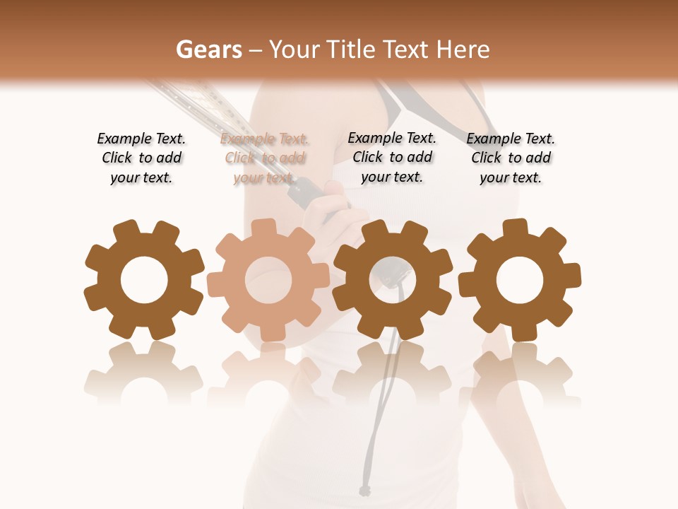 White Fit Stunning PowerPoint Template