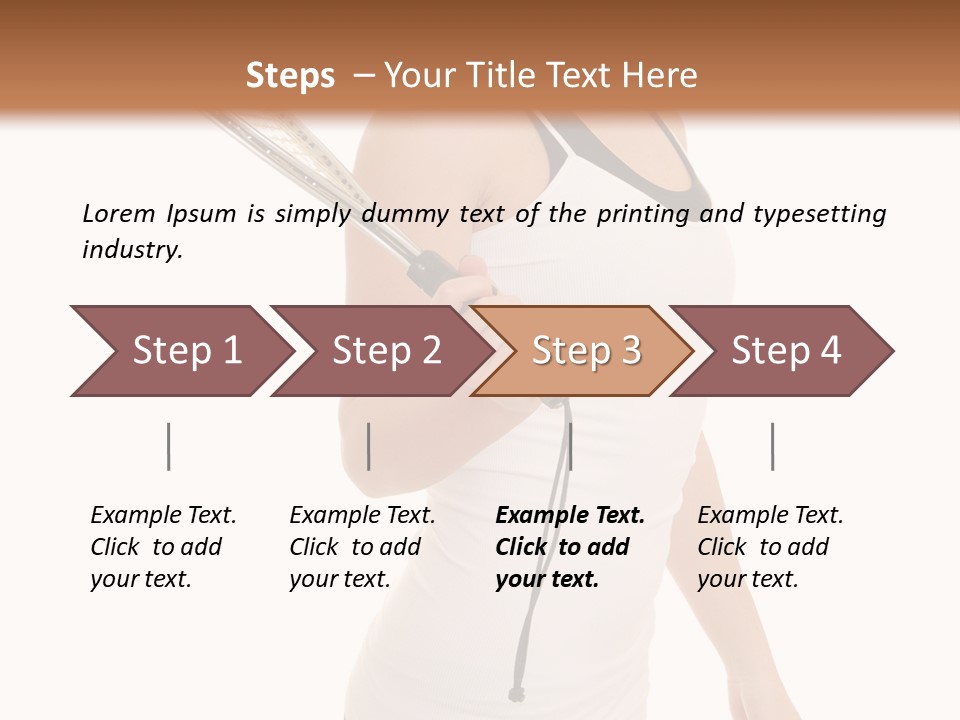 White Fit Stunning PowerPoint Template