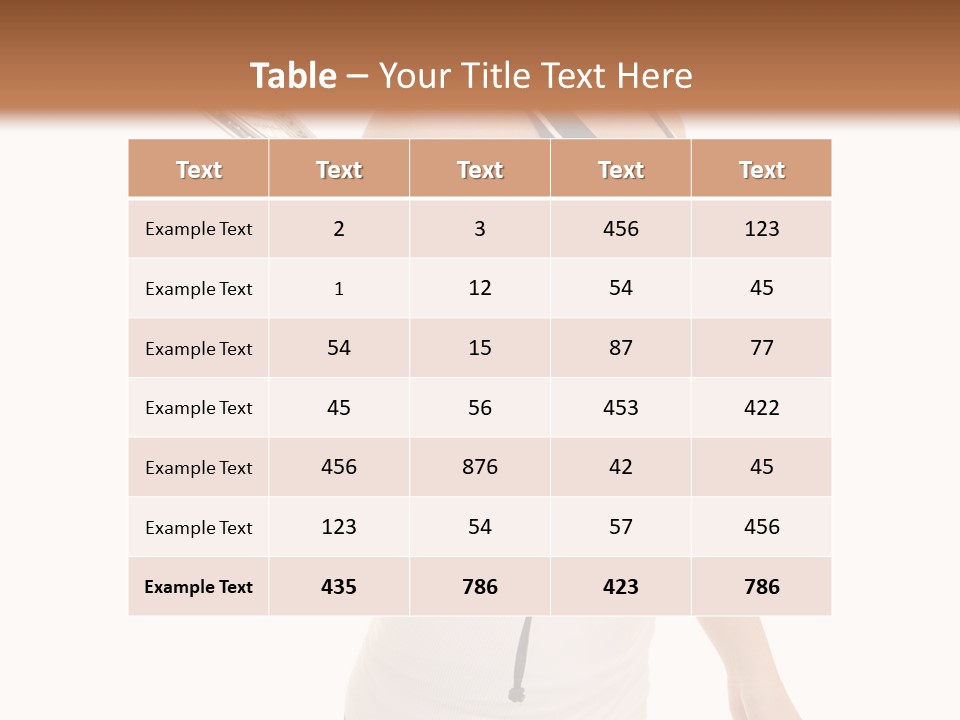 White Fit Stunning PowerPoint Template