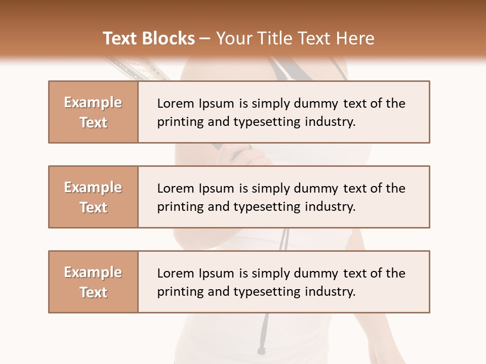 White Fit Stunning PowerPoint Template