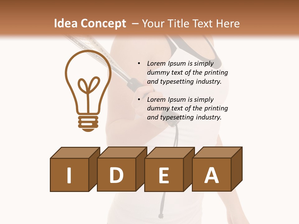 White Fit Stunning PowerPoint Template