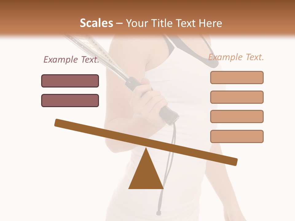 White Fit Stunning PowerPoint Template