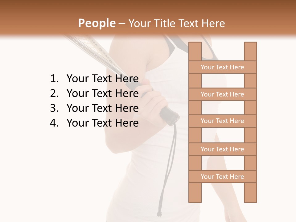 White Fit Stunning PowerPoint Template