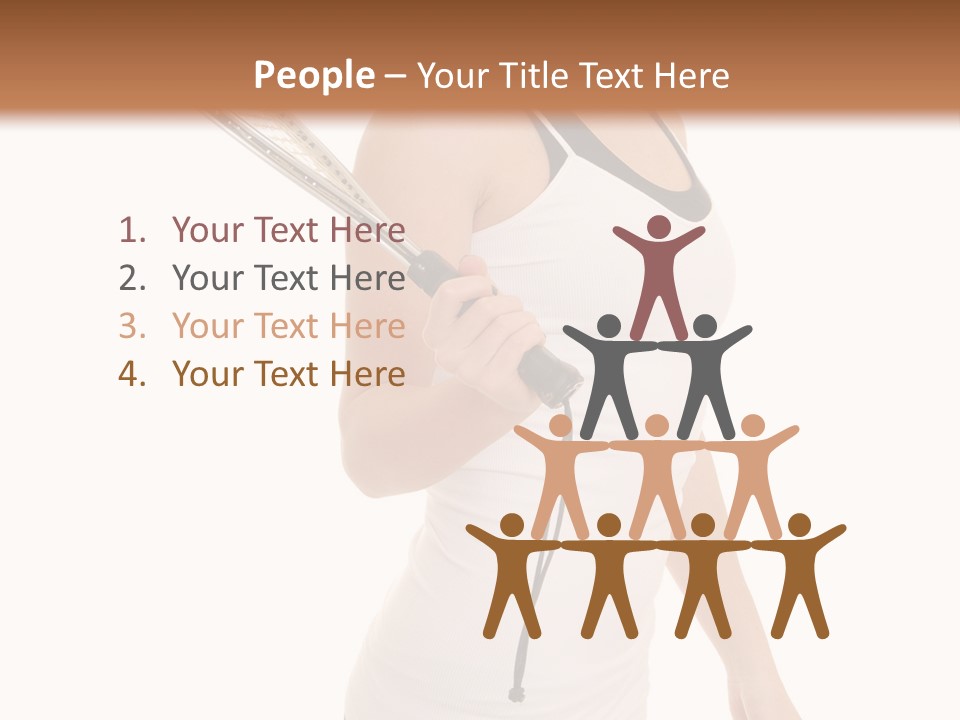 White Fit Stunning PowerPoint Template