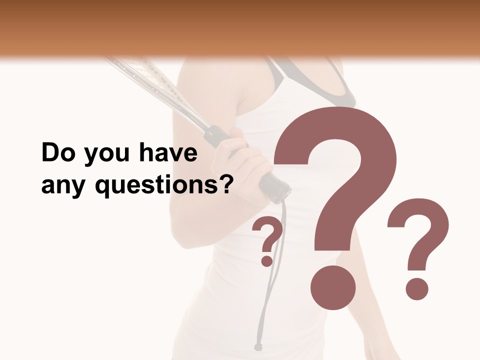 White Fit Stunning PowerPoint Template