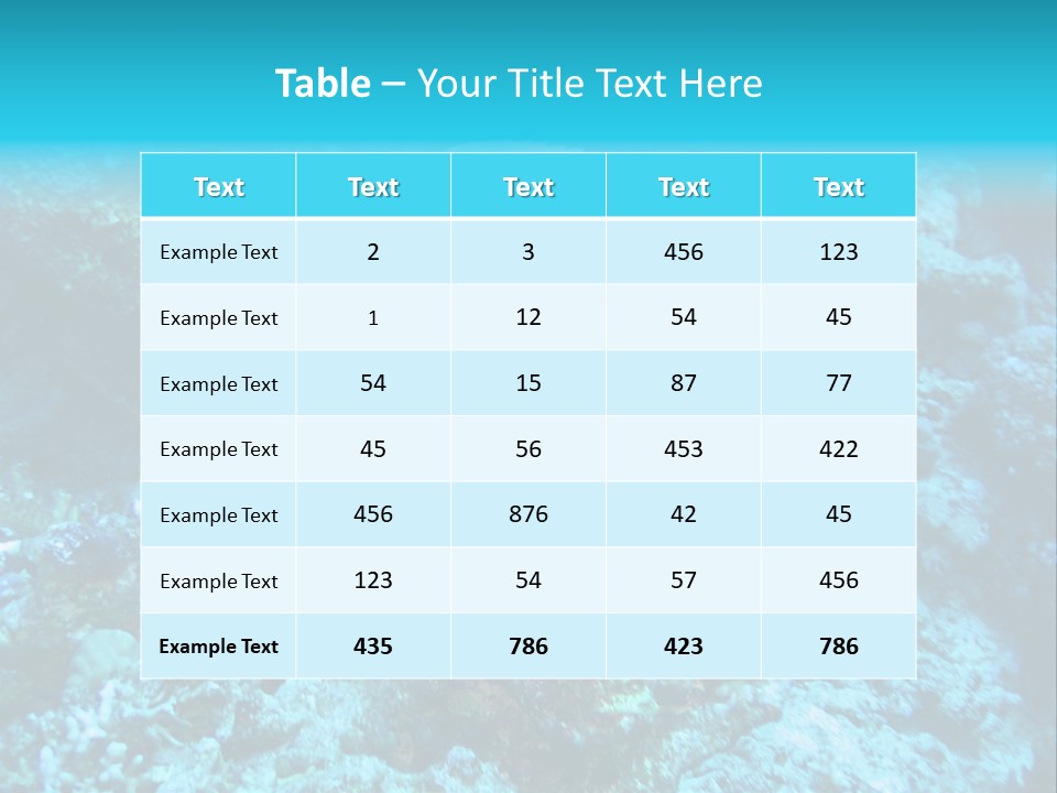 Wildlife Coral Egypt PowerPoint Template