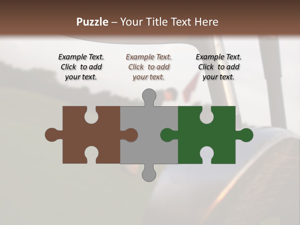 Einlochen Putten Platzreife PowerPoint Template