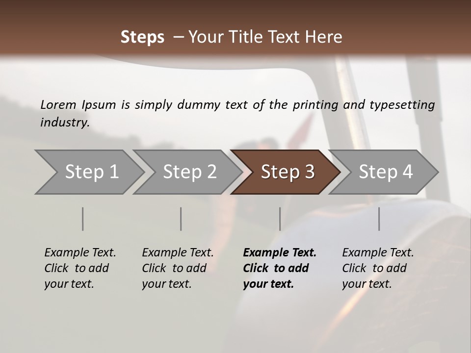 Einlochen Putten Platzreife PowerPoint Template