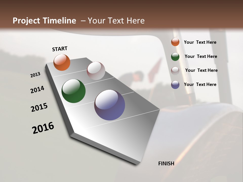 Einlochen Putten Platzreife PowerPoint Template