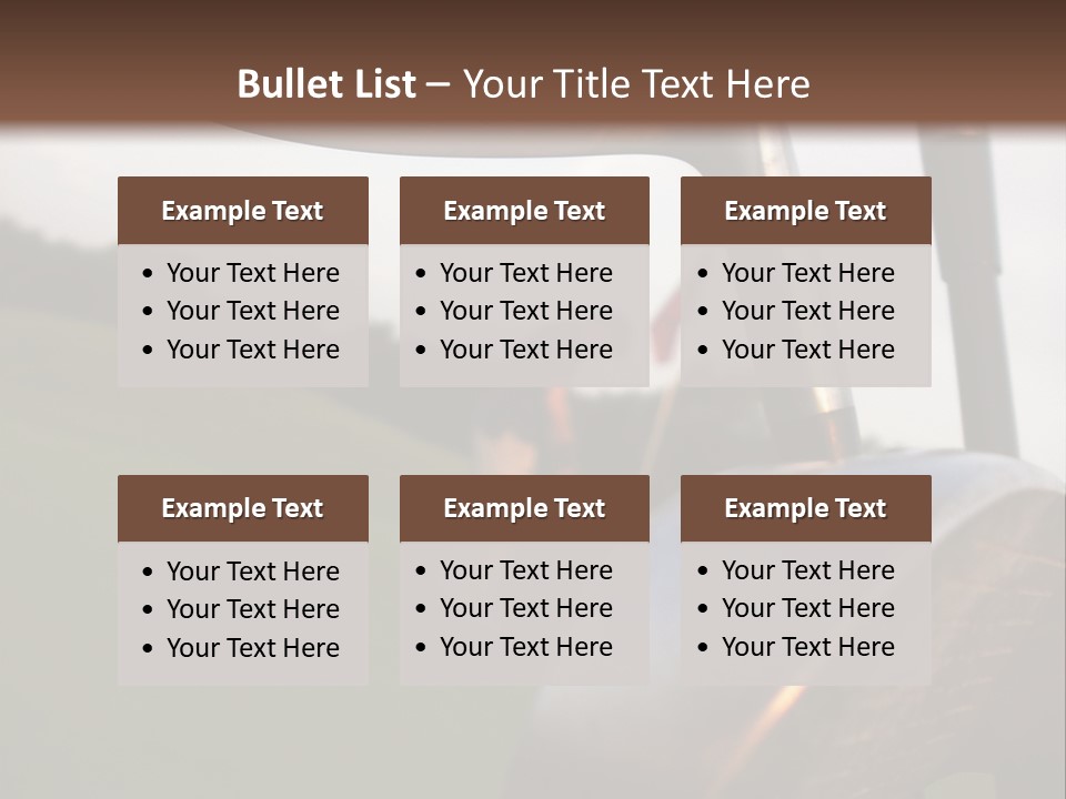 Einlochen Putten Platzreife PowerPoint Template