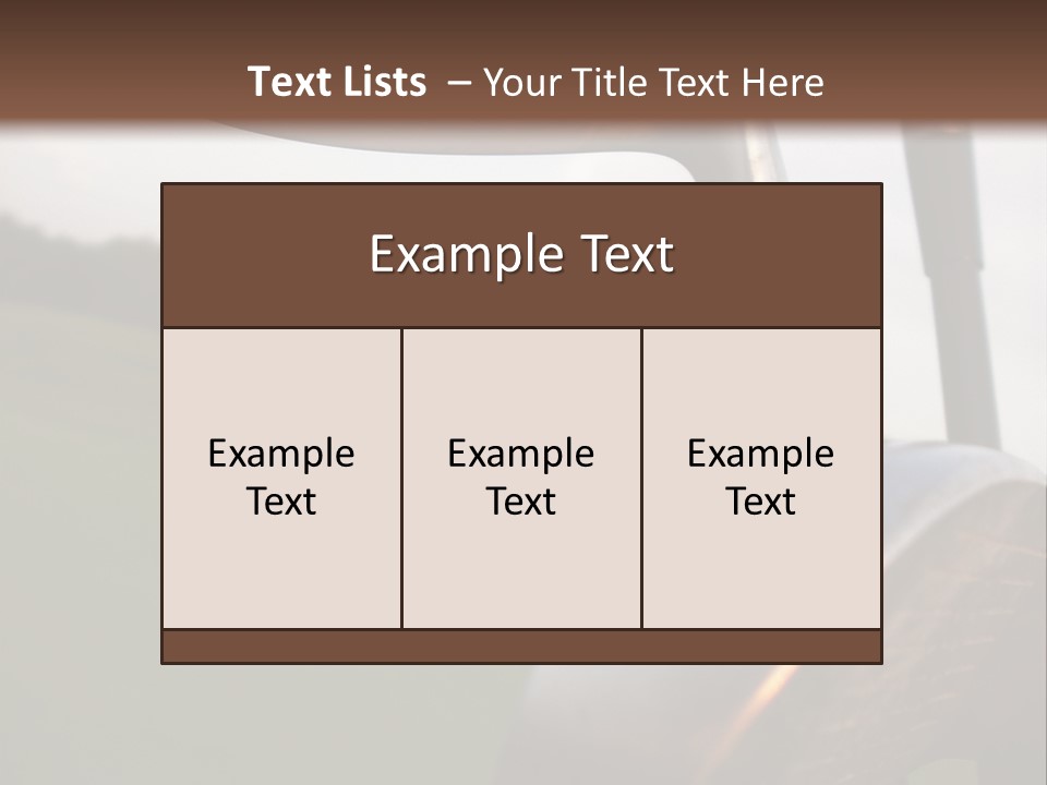 Einlochen Putten Platzreife PowerPoint Template