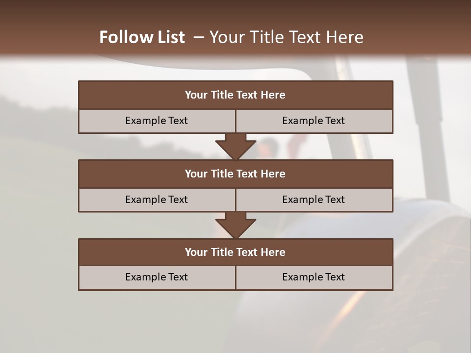 Einlochen Putten Platzreife PowerPoint Template