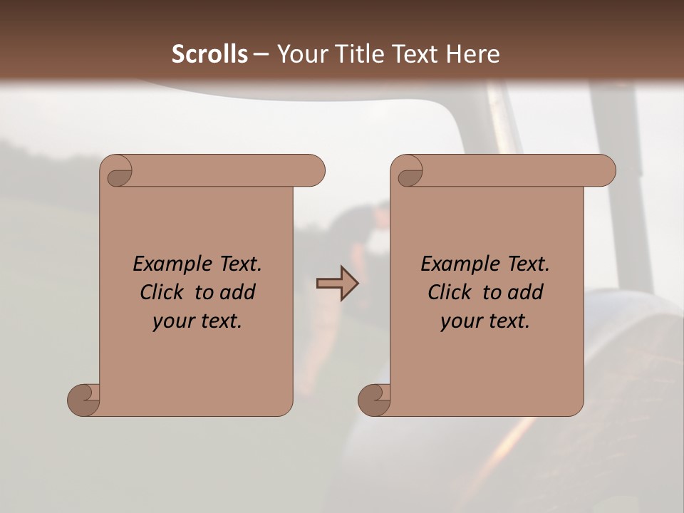 Einlochen Putten Platzreife PowerPoint Template