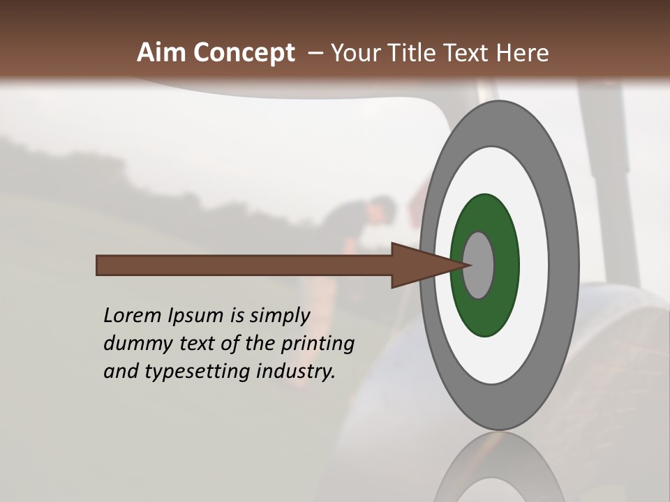 Einlochen Putten Platzreife PowerPoint Template