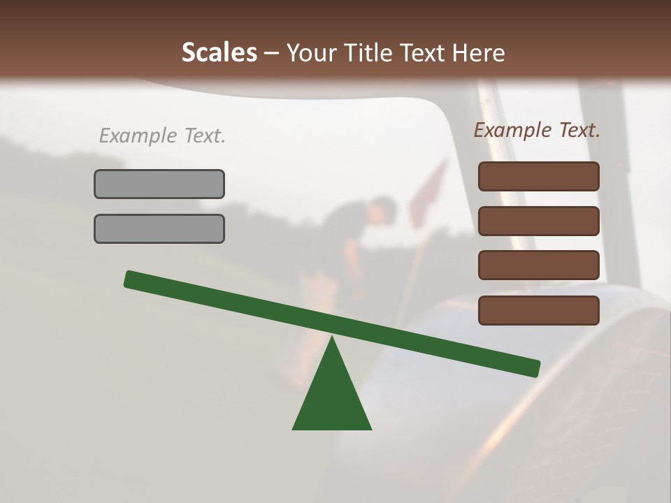 Einlochen Putten Platzreife PowerPoint Template