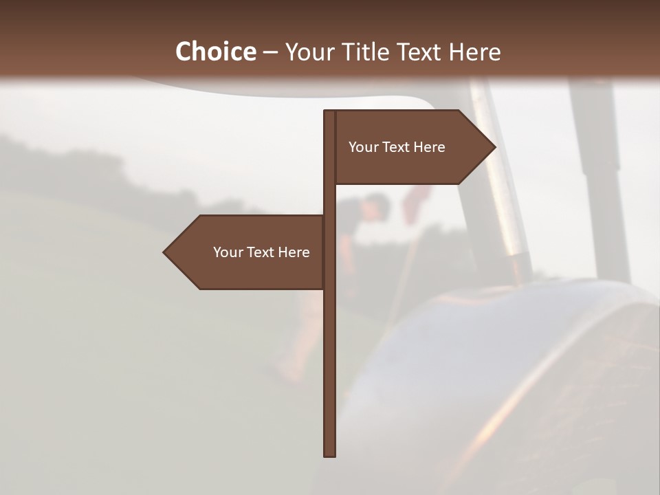 Einlochen Putten Platzreife PowerPoint Template