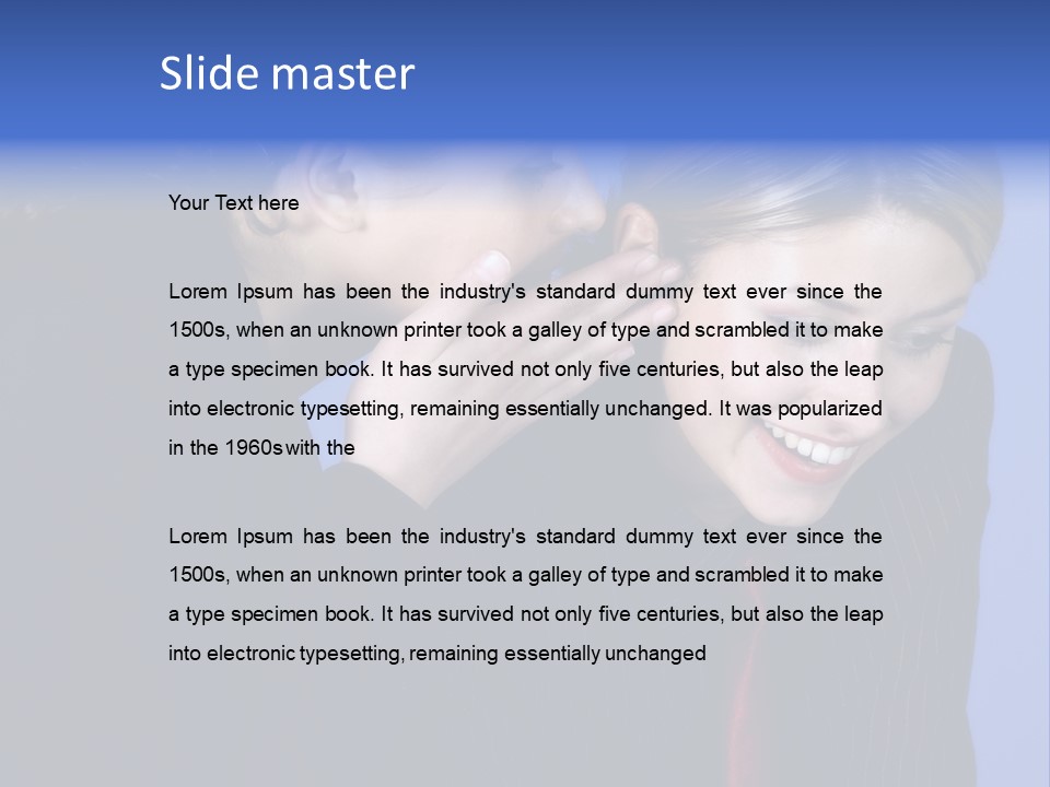 Krawatte Nadelstreifen Kreativ PowerPoint Template