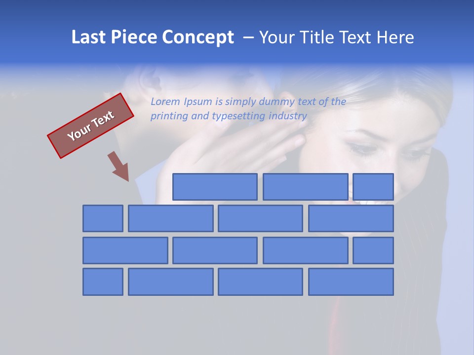 Krawatte Nadelstreifen Kreativ PowerPoint Template