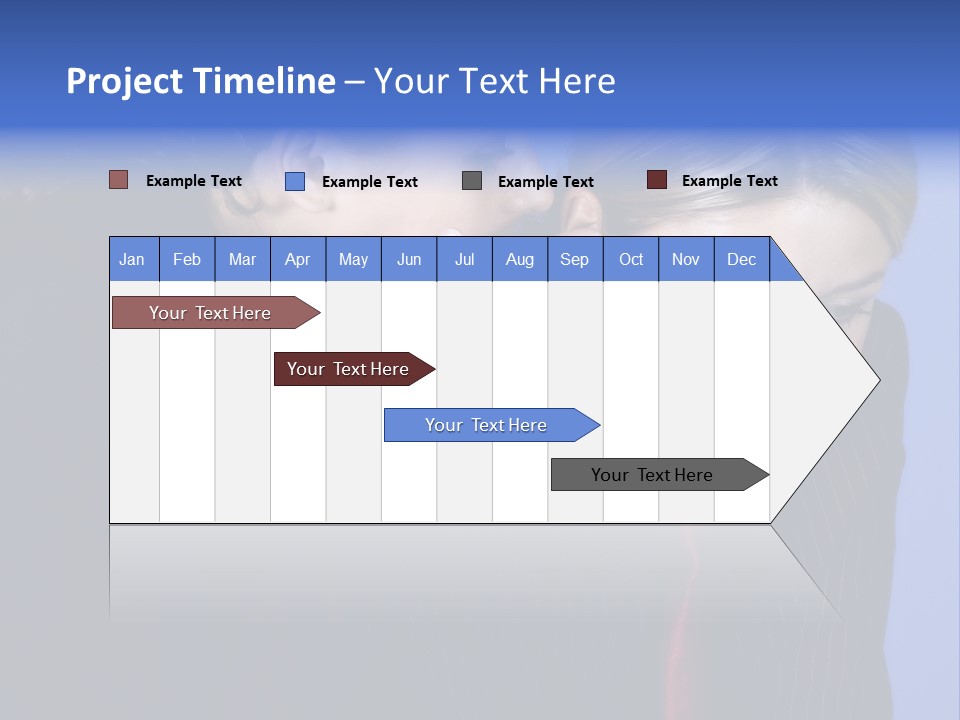 Krawatte Nadelstreifen Kreativ PowerPoint Template