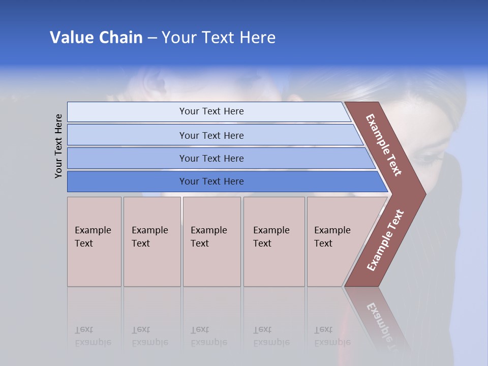 Krawatte Nadelstreifen Kreativ PowerPoint Template